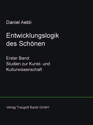 cover image of Entwicklungslogik des Schönen